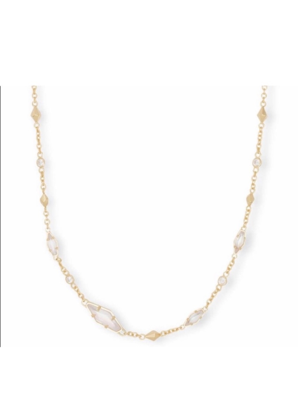 Kendra Scott Debra Chocker necklace Gold and Clear glass stones Necklace